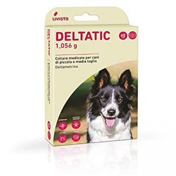 Deltatic 2 Collari Anti-Parassiti per Cani di Taglia Media