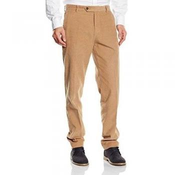 Pantalón beige Brooks Brothers Milano Velluto 14 Wale para hombre
