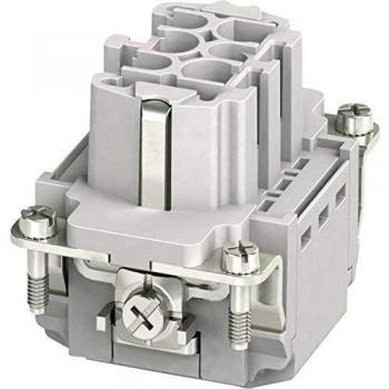 Phoenix Contact 1407727 Conector insertable HC-B 6 + PE Clip 1 pieza