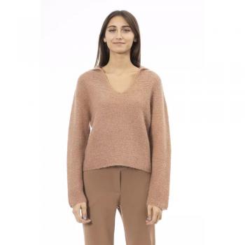 Alpha Studio Long Sleeve V-Neck Sweater