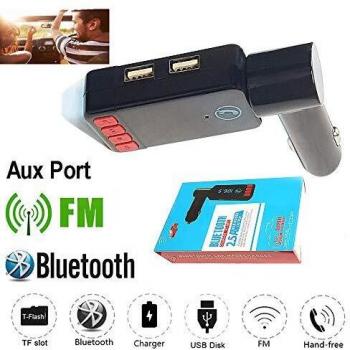 Bluetooth FM Car Plug‑and‑Play Audio Adapter (5V/3.1A)