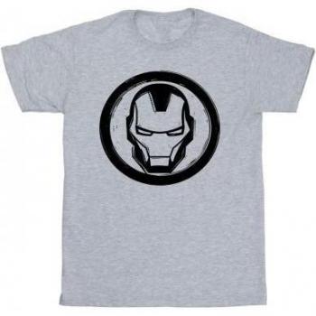 Marvel Superhero Iron Man T-Shirt for Boys 7-8 Years Grey
