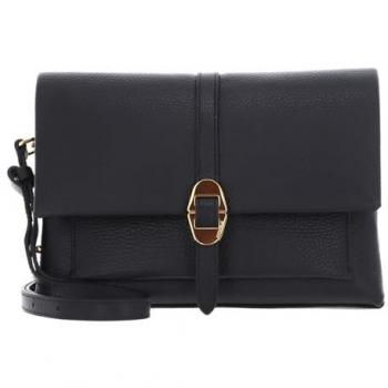 Coccinelle Dorian 34 cm Black Leather Shoulder Bag