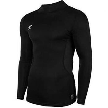 Core Langarm Hochhals Basislayer Herren – Umbro – Schwarz – L