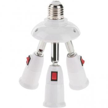 E27 3-Head Light Bulb Splitter