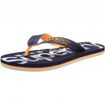 Superdry Scuba Infradito Uomo Multicolore Dark Navy/Fluro Orange/Optic
