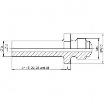 Gesipa Embout Buccal 10/32 15 mm Spécial