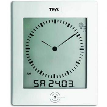 TFA-Dostmann 60.4506 Wanduhr Digitale Wanduhr Rechteck Weiß (60.4506)