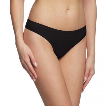 Calida Damen String Comfort, Einfarbig, Größe XS 36/38, Schwarz