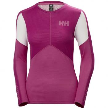 Helly Hansen Camiseta LIFA Active Crew Ligera de Manga Larga para Mujer, Dragon Fruit, M