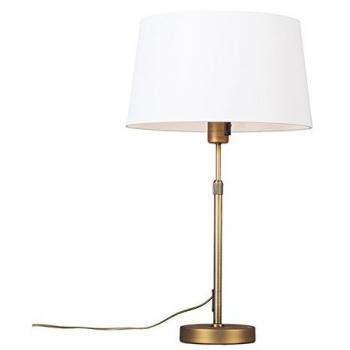Qazqa Moderne Stahl-Tischlampe – Einflammen‑Design