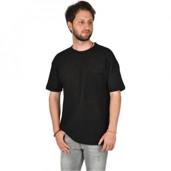 Maglia XXL Beige a Taglio Largo con Buzunar DeepSea