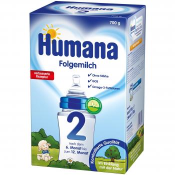 Humana 2 Folgemilch, 1er Pack (700 g)