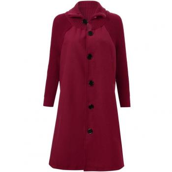 Manto de Invierno con Bolsillos para Mujer Talla Grande