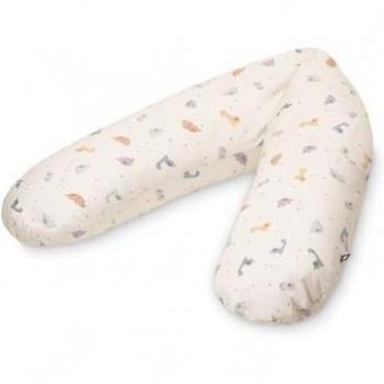 Coussin d'allaitement petits dinosaures en jersey