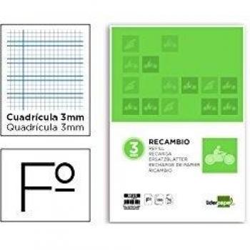 Recambio Pautado Quadriculado 70g 4 Furos