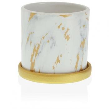 Marmor‑Design Blumentopf Versa