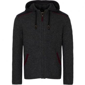Dunkelgraue Trachtenjacke mit FCB Ärmelpatch