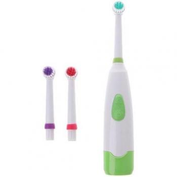 Brosse à dents électrique étanche à rotation avec 3 têtes