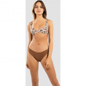 Rhythm Drifter Floral Bikini-Oberteil mit Unterdraht in Braun