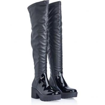 Cuissarde noire Pollini botté