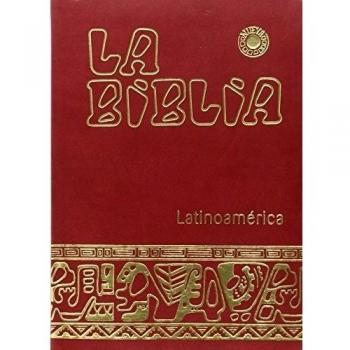 La Biblia Latinoamérica [letra grande] simil-piel roja, con uñeros
