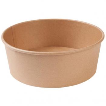 Bols jetables en carton brun 1.000 ml Ø 185 mm (300 pièces)