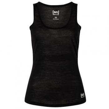 Super.natural Maglietta Senza Maniche Sierra10 Jet Black XS