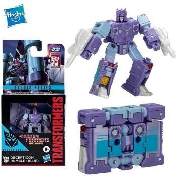 Transformers Studio Series Core Class Decepticon Rumble Actionfigur – 8,9 cm (blau)