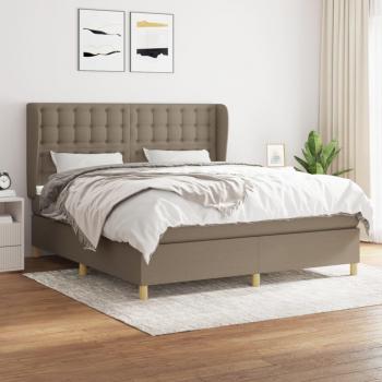 Cama Box Spring vidaXL con Colchón 180x200 cm