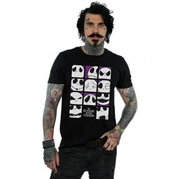 Many Faces of Jack: Nightmare Before Christmas Square Print Tee