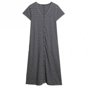 Robe Femme Superdry en Jersey Bleu Marine