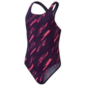 Hyperboom Speedo Traje Integral Azul Oscuro y Rosa (Niña 5-6)