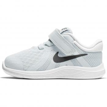 Unisex Kids Revolution 4 – Nike Laufschuh, 25 EU (Pure Platinum/Dark Wolf Grey/White)