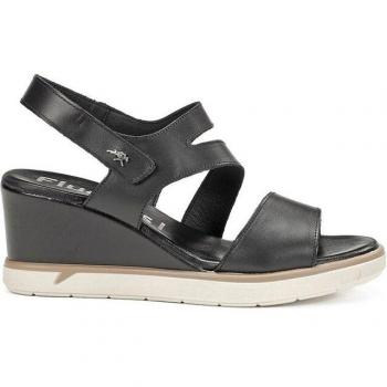 Damen‑Sandale Fluchos F1973 in Schwarz – Smash‑Style
