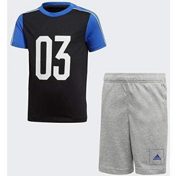 Adidas JB A AAC Sum St Ensemble de Sport pour Enfant XXL Noir/Bleu/Blanc
