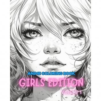 Anime Girls Coloring Book: Volume 1