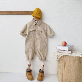 BOBOTCNUNU Girls and Boys Denim Jumpsuit