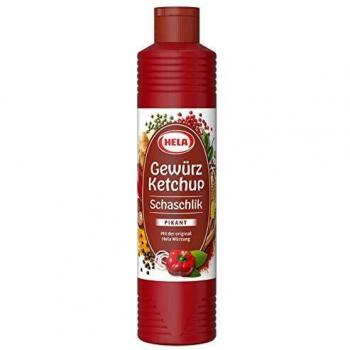 Hela Würzglut Ketchup – Schaschlik‑Version, 800 ml, 4‑Pack