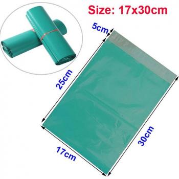 100pcs 17*30cm Green Plastic Envelope Bags