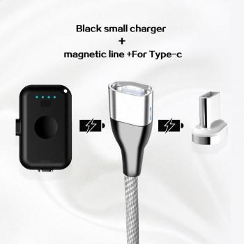 Mini power bank 1200mAh con luz LED para dispositivos iOS, Android
