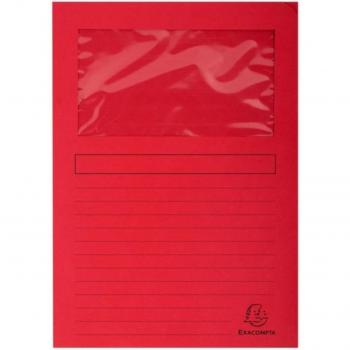 SUBCARP. EXAC. VENTANA 120g A4 ROJO P/25