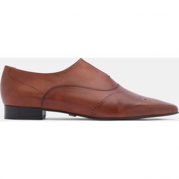 Zapatos de cordones LOTTUSSE para mujer en piel marrón