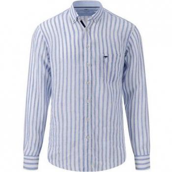 Camicia Fynch Hatton L Maniche Lunghe Blu Cristallo