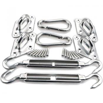 Kit Montages 8 mm – Accessoires Inox 304 pour Voile Carré/Trinagle