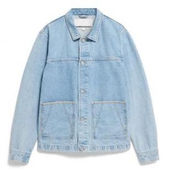EVAAN Herren Jeansjacke aus Bio-Mix – Hellblau, Größe XXL