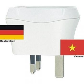 Reise‑SK Adaptador Vietnam 230 V con Toma a Tierra