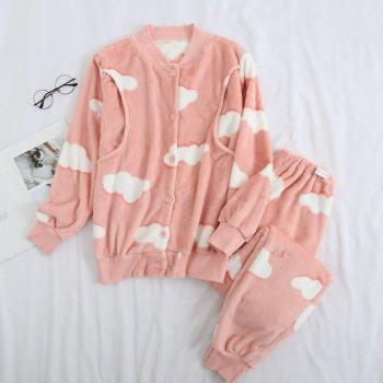Fdfklak Autumn Winter Maternity Sleepwear
