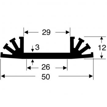 Fischer SK‑31 37,5 × 50 × 12 mm dissipateur thermique