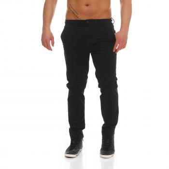 Jack & Jones Marco Enzo Black Cotton Chinos